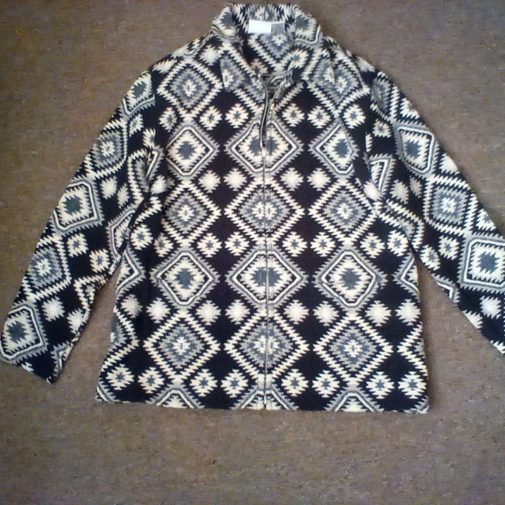 Zip up Aztec print jacket